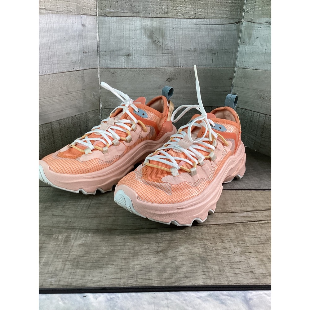 Sorel Kinetic Breakthru Tech Lace Peach Blossom Sneakers NL4691-891 Womens 7.5